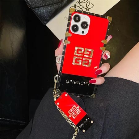 ブランド givenchy ジバンシー 四角保護 ペンダント付きiphone16ケース