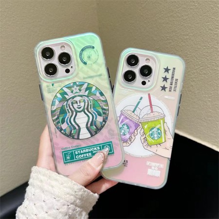 ブランド starbucks つや消し 半透明iphone16ケース