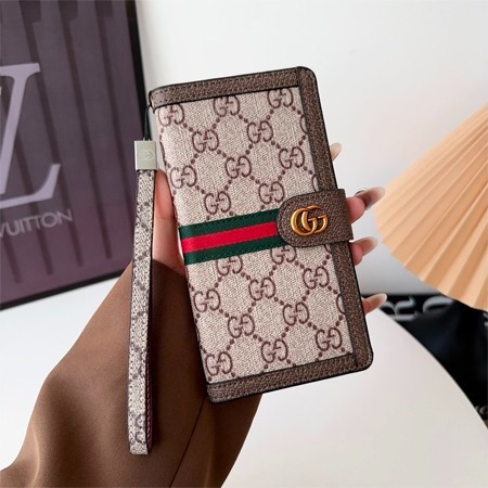 ハイブランド lv gucci 手帳型 皮製 ストラップ付き カード収納iphone16ケース