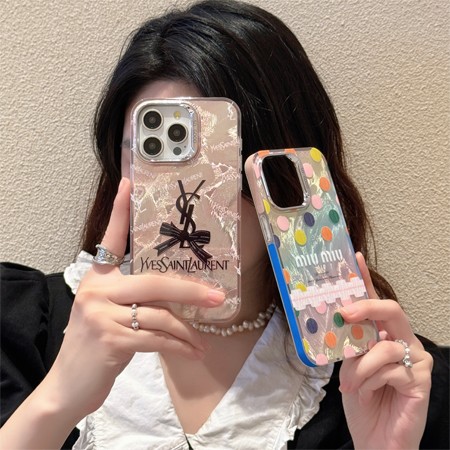 ブランド miumiu ysl 電気メッキ レンズ保護iphone16ケース