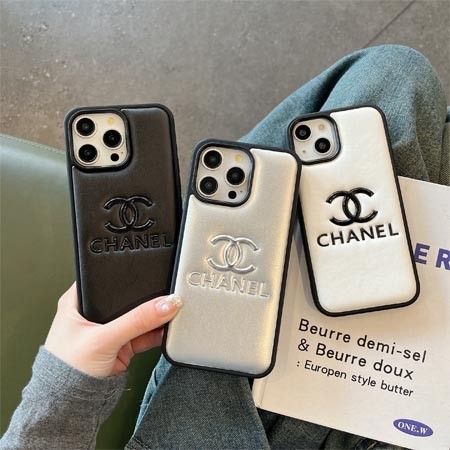 ブランド chanel シャネル ロゴ型押しiphone16ケース