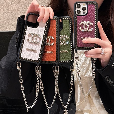 ブランドシャネル chanel チェーン付きiphone16ケース