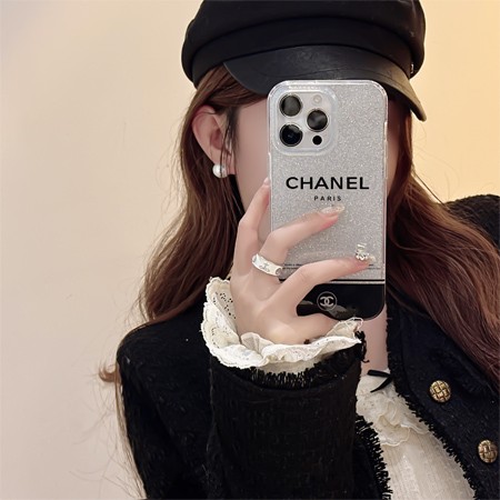 ブランド シャネル chanel グリッター ブランドロゴiphone16ケース