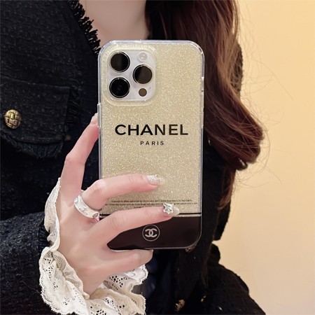 ブランド シャネル chanel グリッター ブランドロゴiphone16ケース