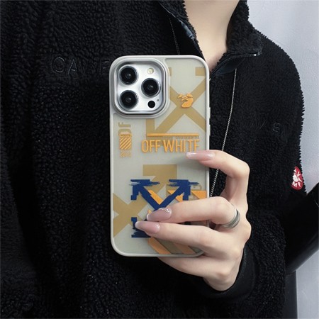 ハイブランド つや消し off white オフホワイト 半透明 iphone16ケース