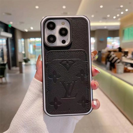 ブランド lv ルイヴィトン 型押し レザー iphone16ケース