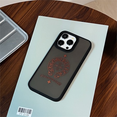 ブランド つや消し chrome hearts クロームハーツ 半透明 シリコン ブiphone16ケース