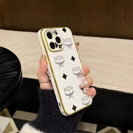 ブランド mcm エムシーエム 電気メッキ ブランド柄iphone16ケース