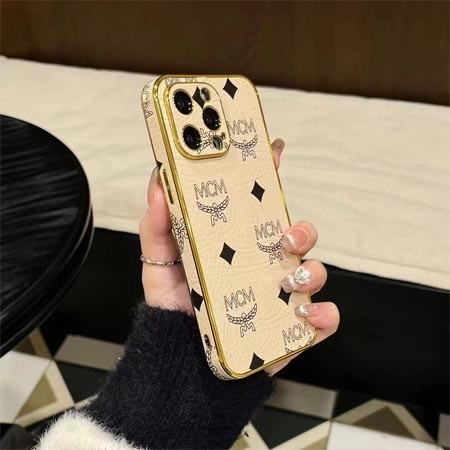 ブランド mcm エムシーエム 電気メッキ ブランド柄iphone16ケース