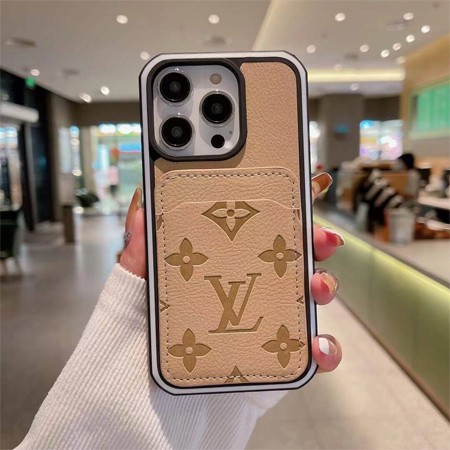 ブランド lv ルイヴィトン 型押し レザー iphone16ケース