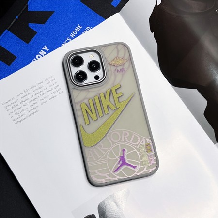 ブランド つや消し nike ナイキ 半透明 シリコン ブランドロゴiphone16ケース