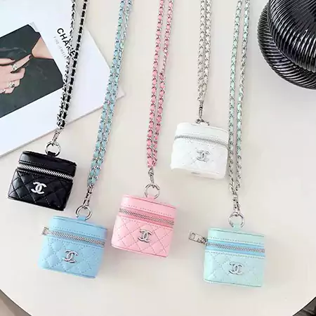 ブランド chanel シャネルストラップ付きAirpodsケース