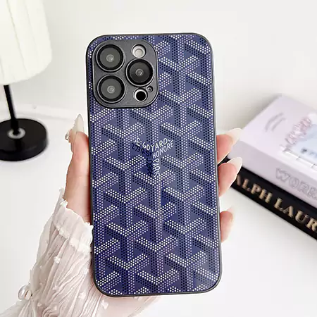 ブランド ゴヤール goyard ガラス チェック柄 iphone16ケース