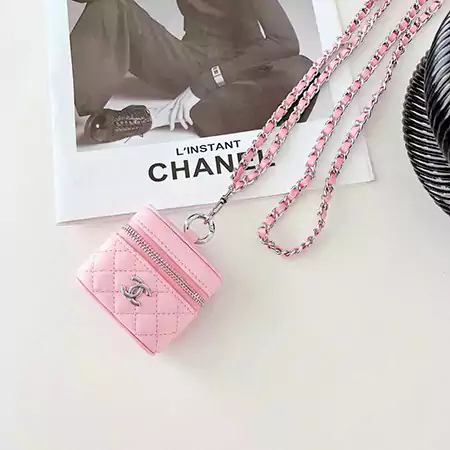 ブランド chanel シャネルストラップ付きAirpodsケース