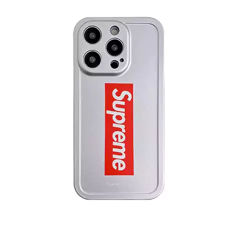 ブランド supreme ホワイト ブランドロゴ iphone16ケース