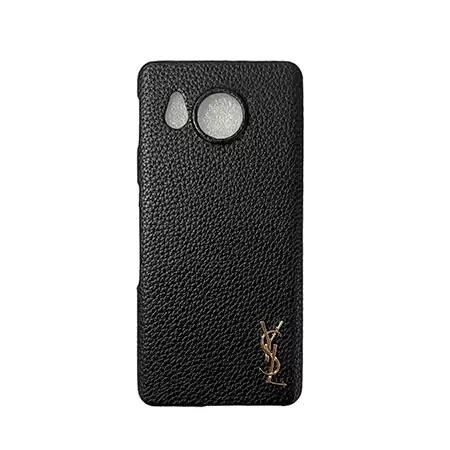 ハイブランド ysl イヴサンローラン メタルロゴ  Aquos R8ケース