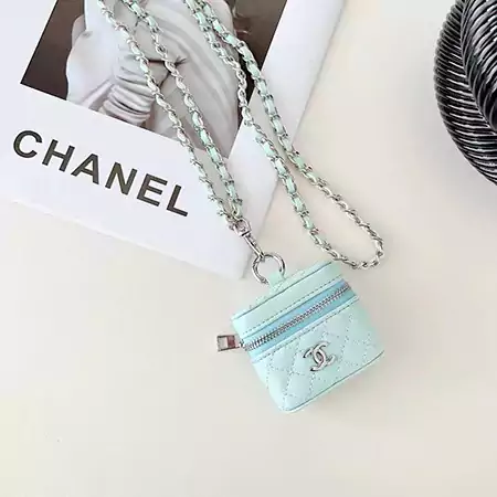 ブランド chanel シャネルストラップ付きAirpodsケース