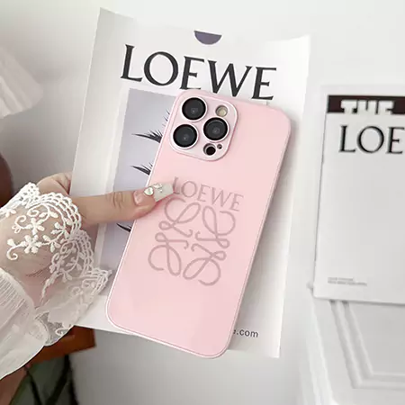 ハイブランド ロエベ loewe ガラスiphone16ケース