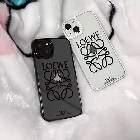 ハイブランド ロエベ loewe クリア ホワイト iphone16ケース