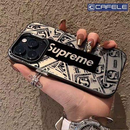 ブランド supreme つや消し iphone16ケース