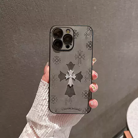 ブランド chrome hearts メタルロゴ iphone16ケース