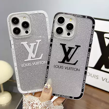 lv ルイヴィトン グリッター ブランドロゴiphone16ケース