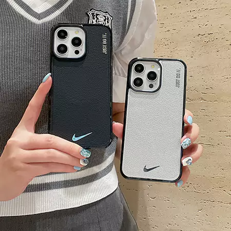 ブランド シルバー メタルロゴ ナイキ nike iphone16ケース