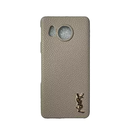 ハイブランド ysl イヴサンローラン メタルロゴ  Aquos R8ケース