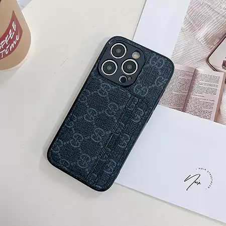 ハイブランド gucci lv burberry 背面にカード入れ付きiphone16ケース