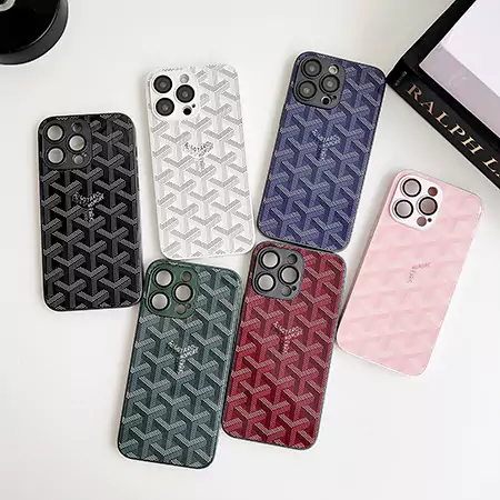 ブランド ゴヤール goyard ガラス チェック柄 iphone16ケース