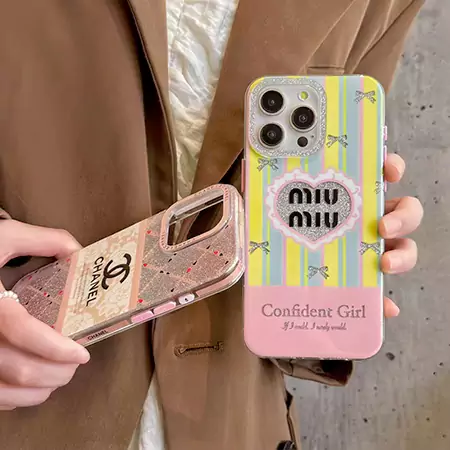 ハイブランド miumiu chanel ブランドロゴ iphone16ケース