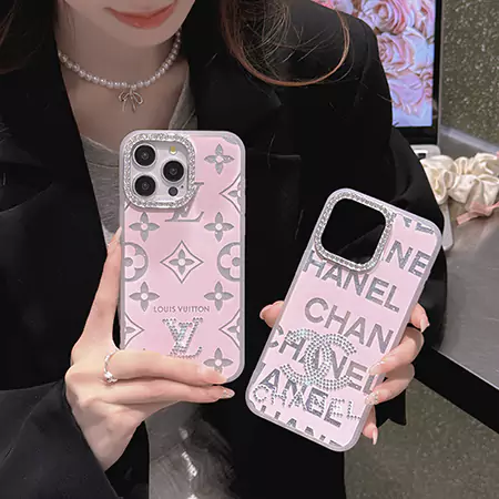 ハイブランド chanel lv ラインストーン付きiphone16ケース