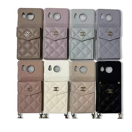 ブランド シャネル chanel ストラップ付き Aquos R8ケース