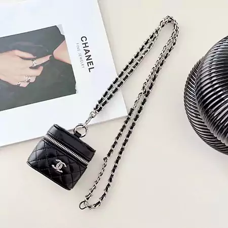 ブランド chanel シャネルストラップ付きAirpodsケース