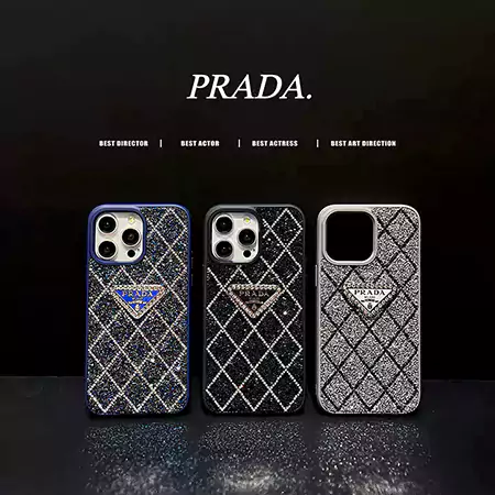 ブランド プラダ prada ラインストーン付きiphone16ケース