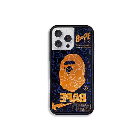 ハイブランド 携帯ケース iphone14pro bape風 