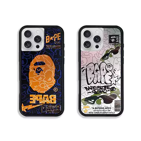 ハイブランド 携帯ケース iphone14pro bape風 