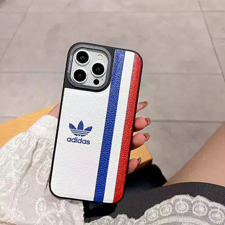 adidas風 アイホン15プロmax カバー