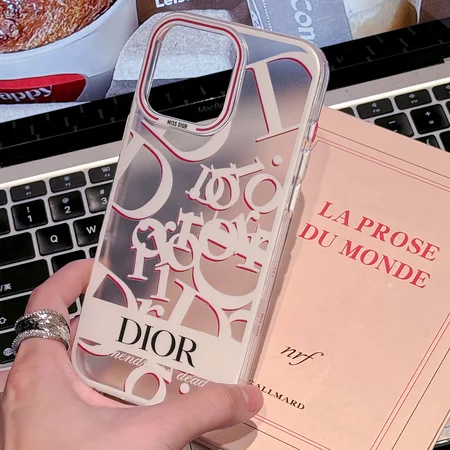 ブランド dior シャネル クリア ブランドロゴ 白黒iphone16ケース