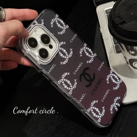 ブランド dior シャネル クリア ブランドロゴ 白黒iphone16ケース