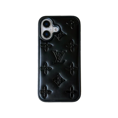 ブランド lv ルイヴィトン モノグラム 白黒iphone16ケース