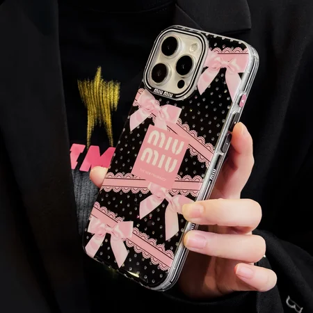 ハイブランド シャネル miumiu ブラックiphone16ケース