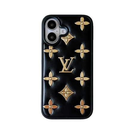 ブランド lv ルイヴィトン モノグラム 白黒iphone16ケース