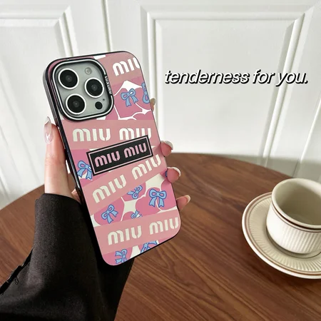 キラキラ ミュウミュウ風 携帯ケース iphone16プラス 