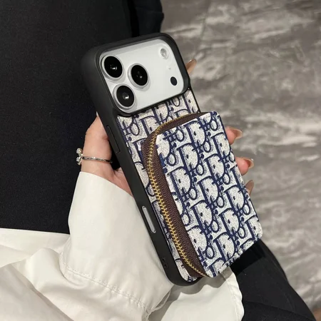 ディオール風 スマホケース iphone17  白黒