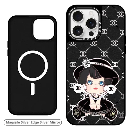 緑 シャネル風 iphone17 携帯ケース 