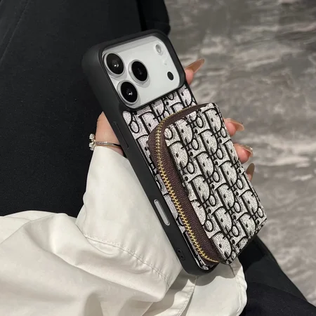 ディオール風 スマホケース iphone17  白黒