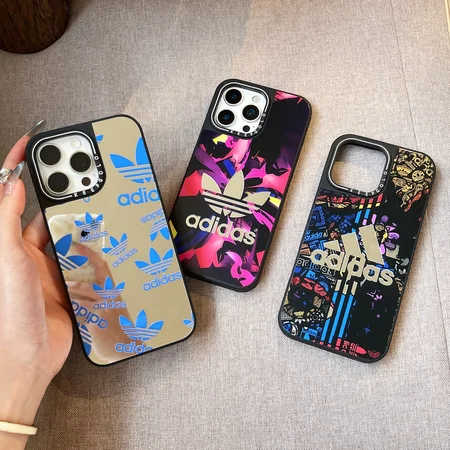 ブランド スマホケース iphoneiphone17 アディダス風  ひし形