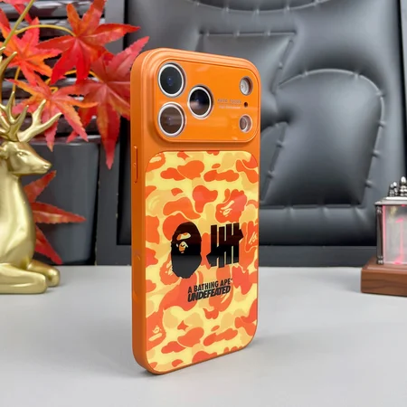 男性向け iphone17 ケース bape風 