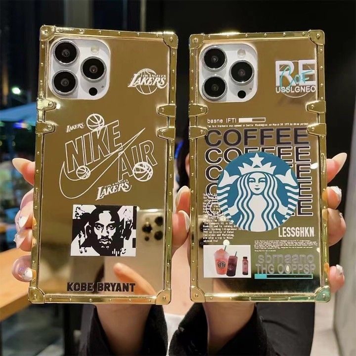 ブランド nike starbucks鏡付き 四角保護iphone16ケース